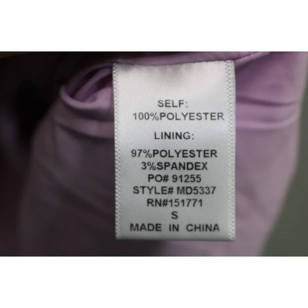 Le Lis Collection Anthropologie Purple Silky Mini Dress-Size Small